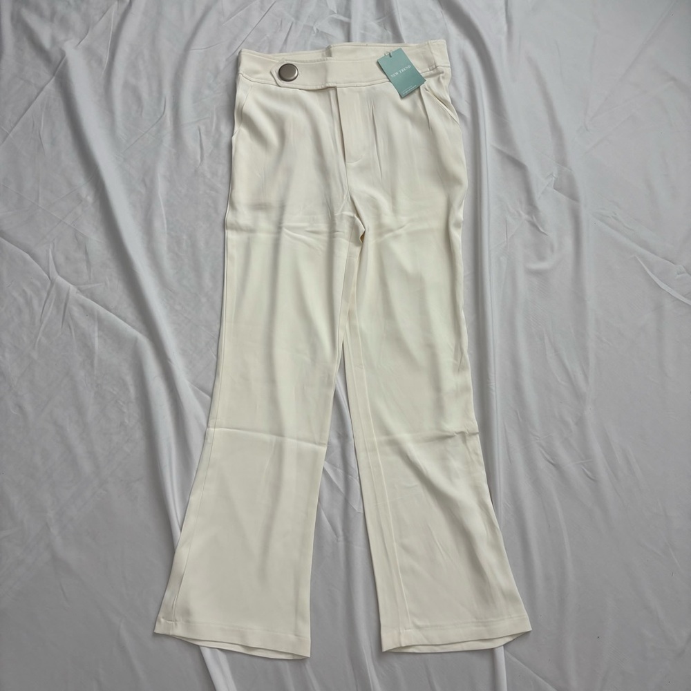Y2K Stylish New Trend White Flare Pants